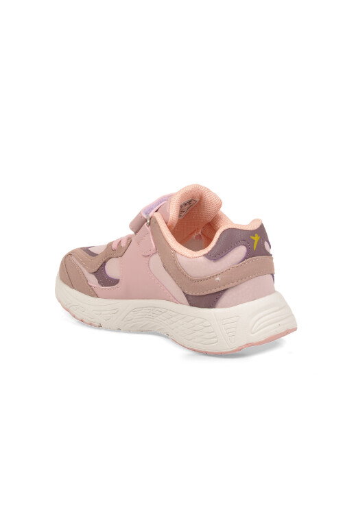 Somon Cırt Bantlı Kız Çocuk Yürüyüş ve Spor Ayakkabı Sneaker Kante