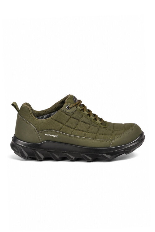 Tekstil Haki Bağcıklı Kaymaz Tabanlı Su Geçirmez Erkek Outdoor Ayakkabı M7203