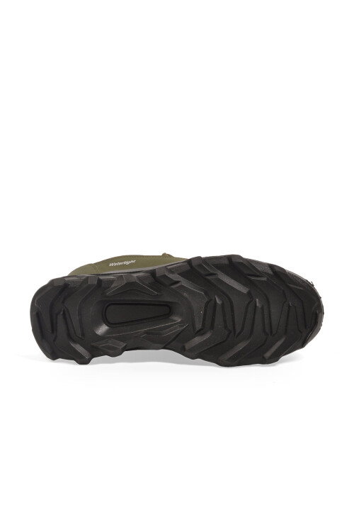 Tekstil Haki Bağcıklı Kaymaz Tabanlı Su Geçirmez Erkek Outdoor Ayakkabı M7203