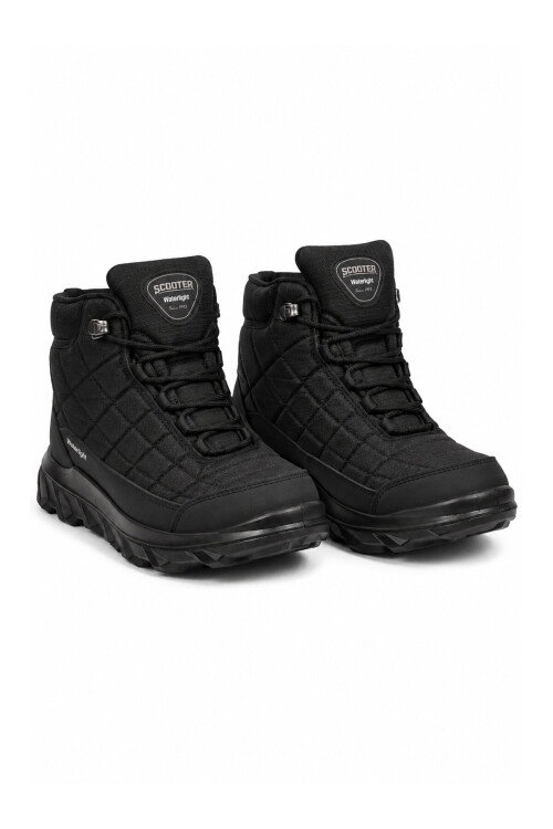 Tekstil Siyah Kaymaz Tabanlı Su İtici Bağcıklı Erkek Outdoor Trekking Bot M7214