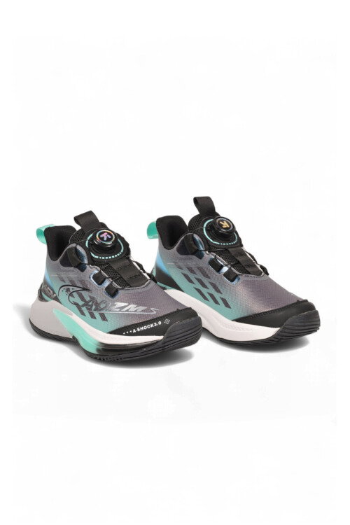 Akıllı Bağcıklı Hafif Rahat Yeşil Unisex Çocuk Spor Ayakkabı Sneaker Play F