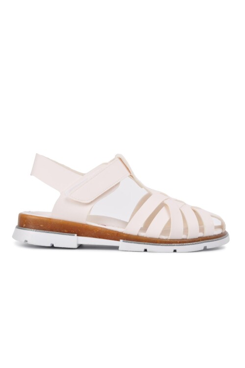 صندل أوريتوبيديك أبيض للبنات 003 F
