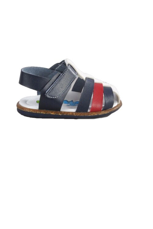 Red Navy Blue Orthopedic Baby Sandals 004 B