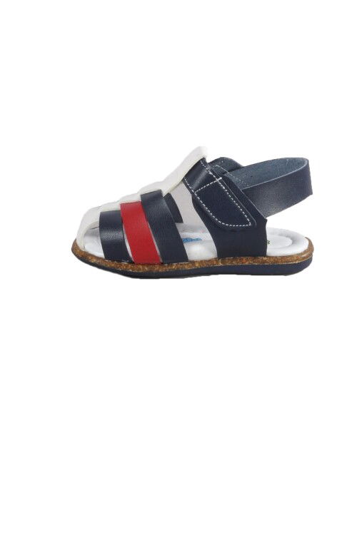 Red Navy Blue Orthopedic Baby Sandals 004 B