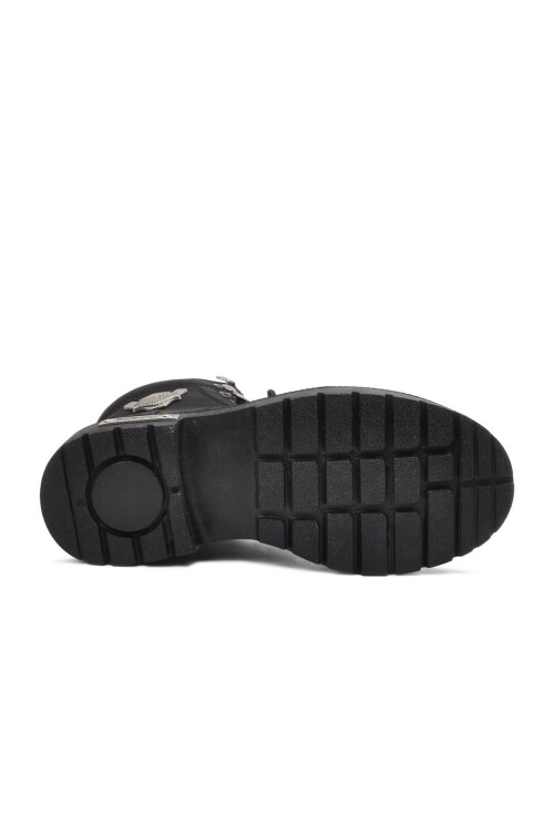 Siyah Fermuarlı Bağcıklı Unisex Bot 1172 G