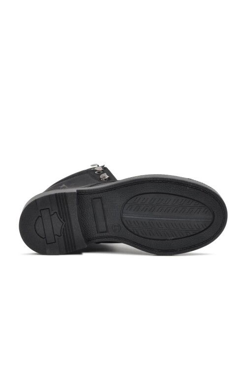 Black Zippered Childrens Boots 1173 F