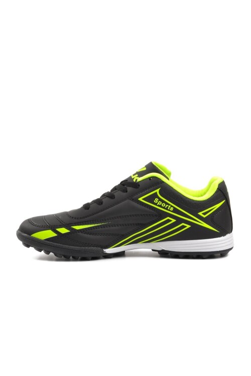 Black-Neon Yellow Mens Astroturf Shoes 125 M Astroturf