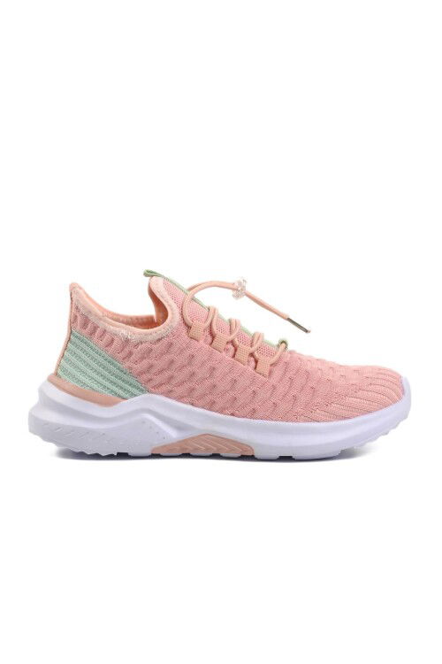 Pink-Aqua Green Childrens Sneakers 1419 F