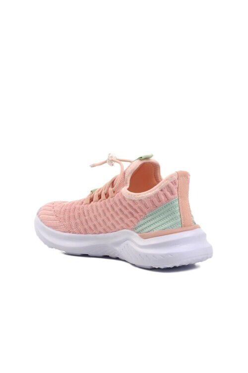 Pink-Aqua Green Childrens Sneakers 1419 F