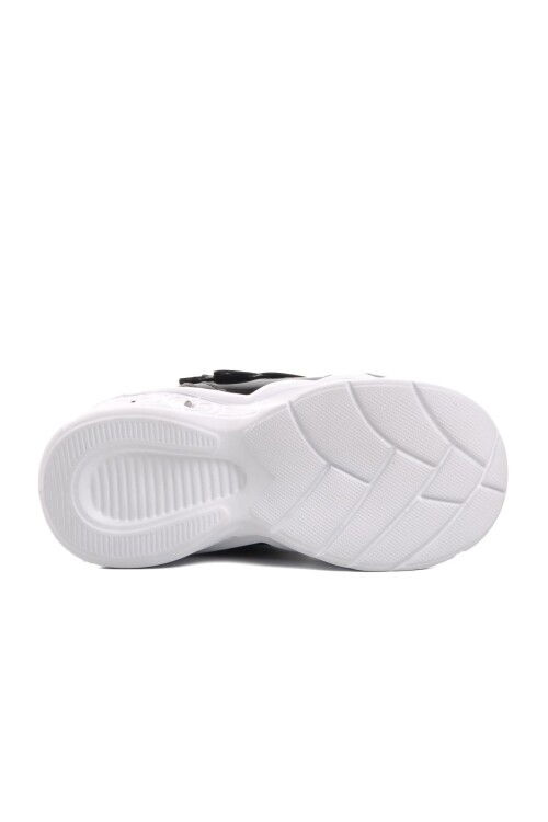 Black Patent Leather Velcro Lighted Girls Boots 1545 P