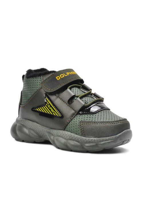 Khaki-Yellow Childrens Boots 629 B