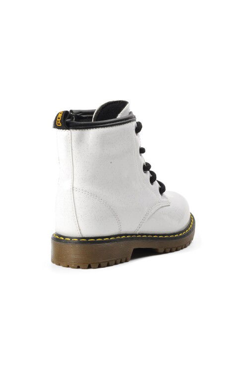 White Glittery Kids Boots 705 P