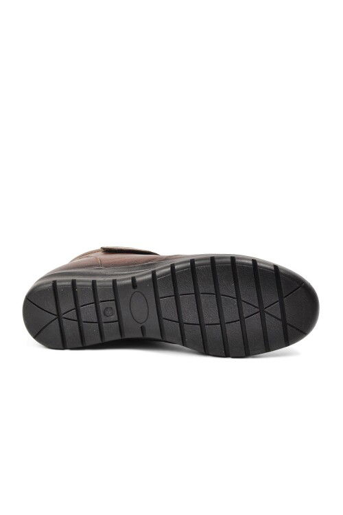 حذاء نسائي تشريحي من الجلد الطبيعي باللون البني 7118 Z