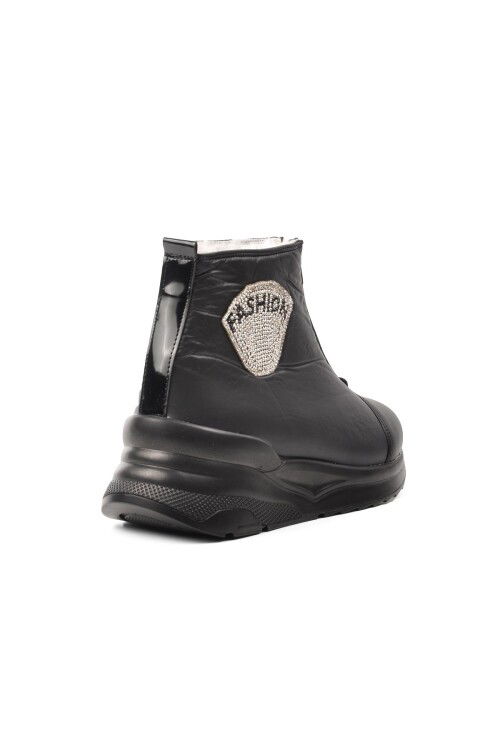 Black Narrow Fit Womens Snow Boots 1321 Z