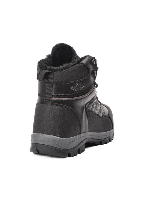 Black Smoked Large Size Non-Slip Sole Mens Outdoor Boots 980 M