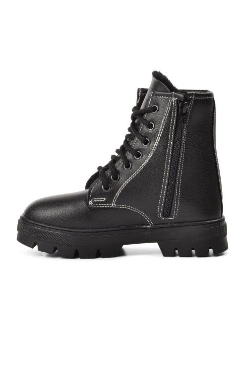 Black Orthopedic Unisex Childrens Boots 2301001 F