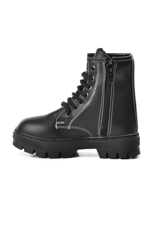 Siyah Ortopedik Unisex Çocuk Bot 2301001 P