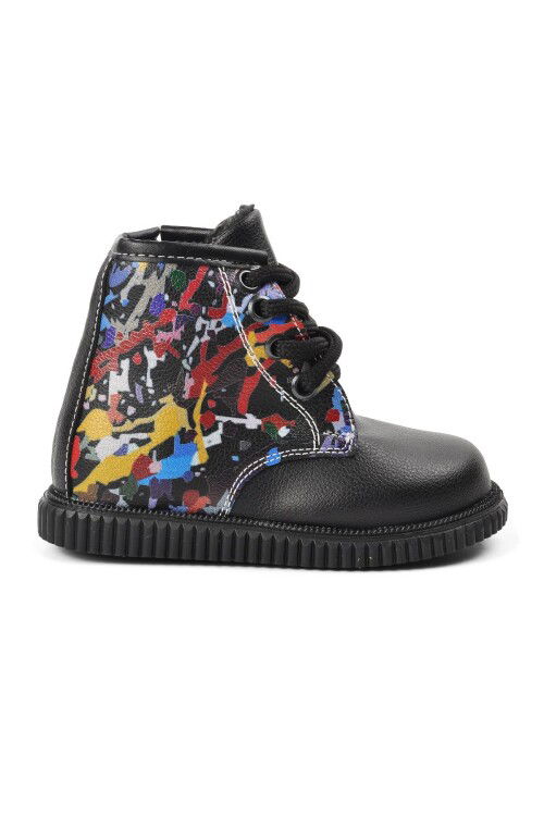 Black Unisex Kids Boots 2301001 B