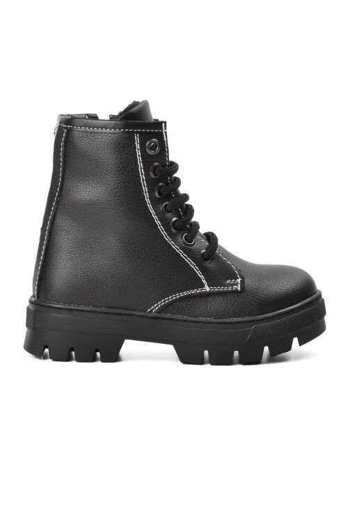 Black Childrens Boots Aspor ARZ 2301002 P