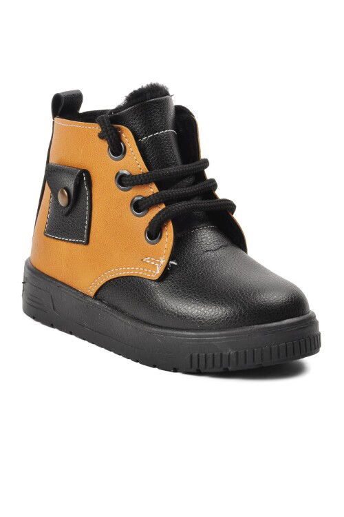 Black-Camel Unisex Kids Boots 2301003 B