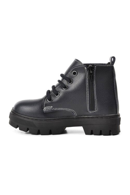 Navy Blue Orthopedic Boys Boots 2301003 P