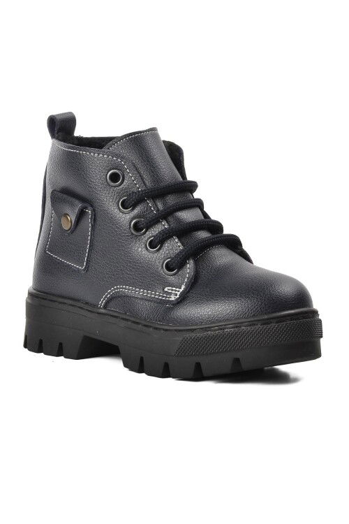 Navy Blue Orthopedic Boys Boots 2301003 P