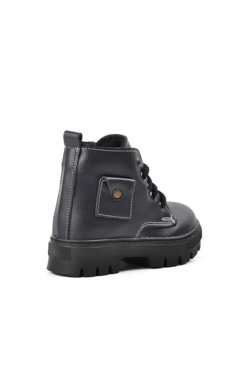 Navy Blue Orthopedic Boys Boots 2301003 P