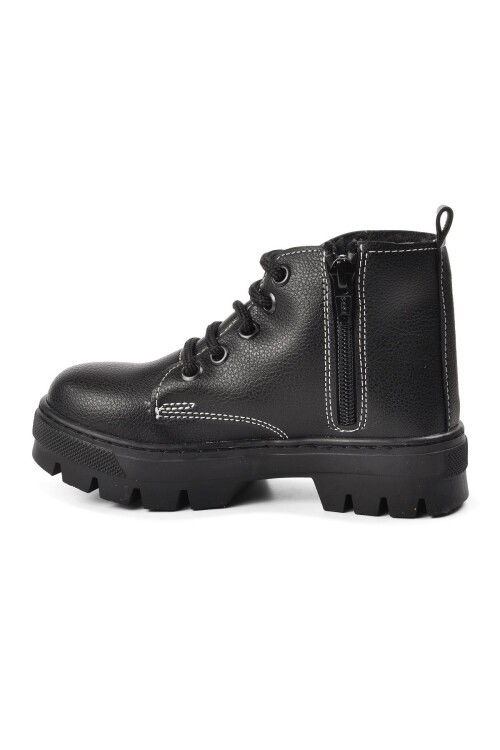 Black Orthopedic Boys Boots 2301003 P