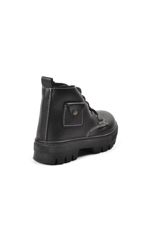 Black Orthopedic Boys Boots 2301003 P