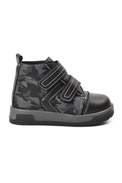 Black Camouflage Orthopedic Baby Boots 2301004 B