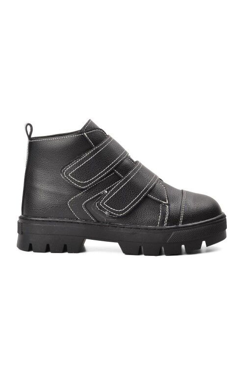 Black Orthopedic Boys Boots 2301004 F