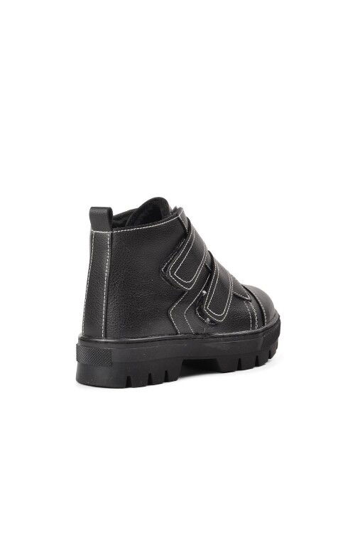 Black Orthopedic Boys Boots 2301004 F