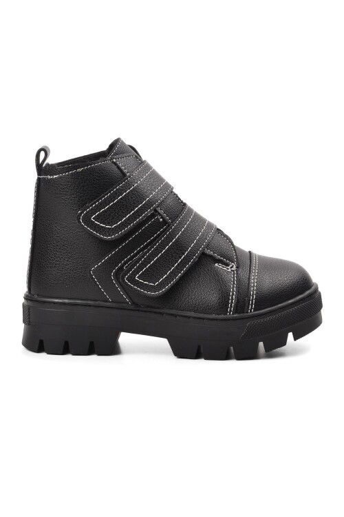 Black Orthopedic Boys Boots 2301004 P