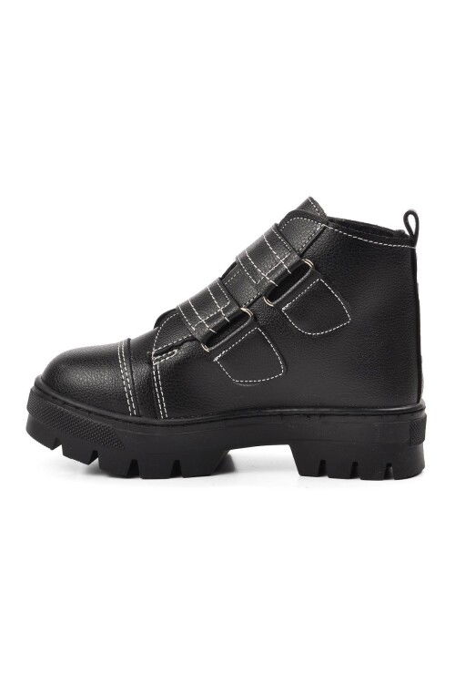 Black Orthopedic Boys Boots 2301004 P