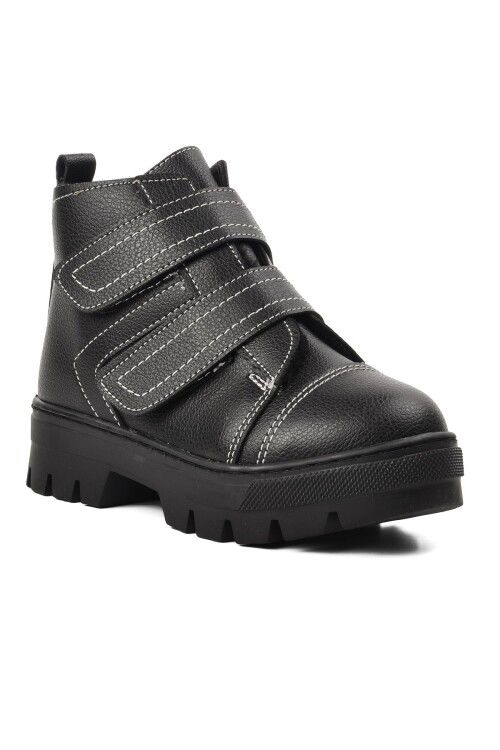 Black Orthopedic Boys Boots 2301004 P