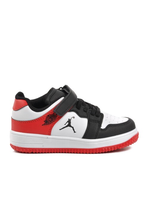 Siyah-Kırmızı  Çocuk Spor Ayakkabı Haykat Kısa P