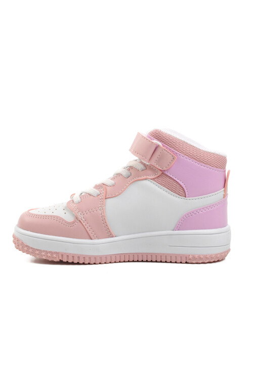 Lila-Pembe  Çocuk Hi Sneaker Haykat Uzun P