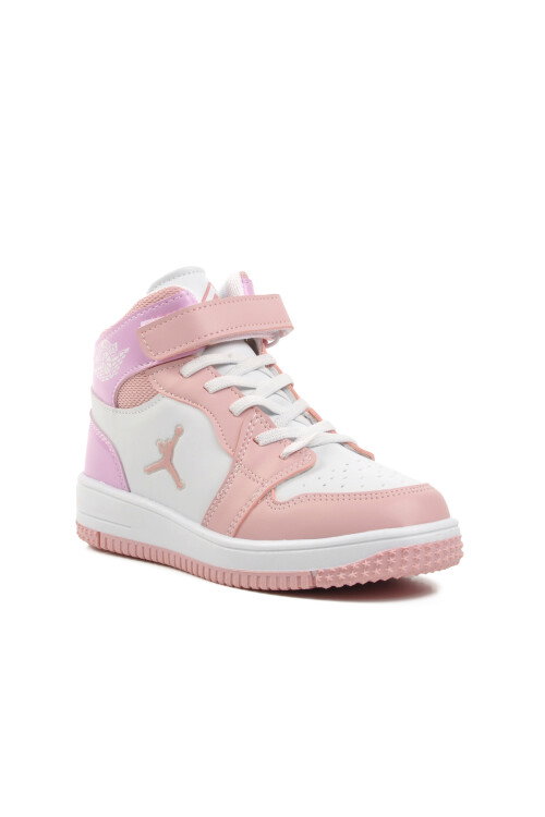 Lila-Pembe  Çocuk Hi Sneaker Haykat Uzun P