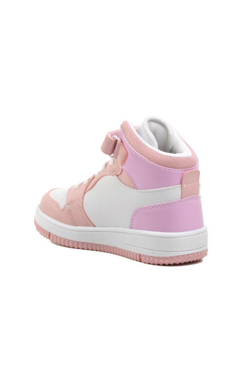 Lila-Pembe  Çocuk Hi Sneaker Haykat Uzun P