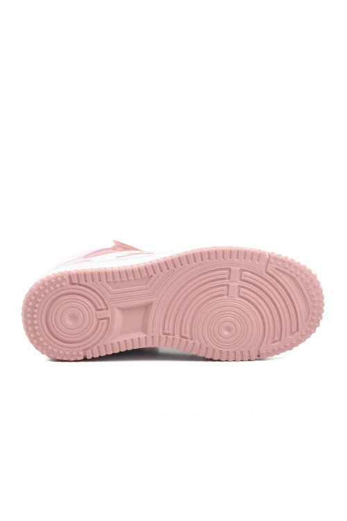 Lila-Pembe  Çocuk Hi Sneaker Haykat Uzun P