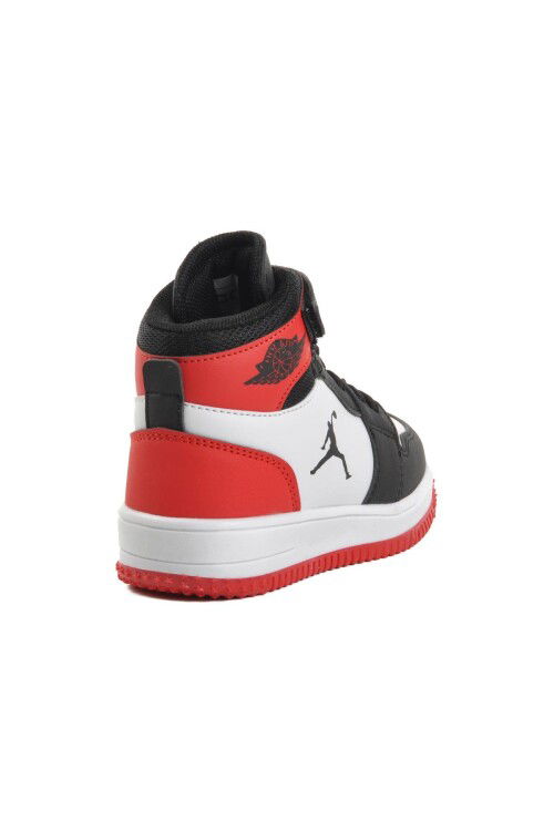 Black-Red Kids Hi Sneaker Haykat Long P