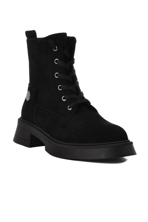 Siyah Süet  Kadın Bot K610 Z