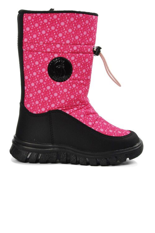 Fuchsia Water Repellent Girls Snow Boots Maria P