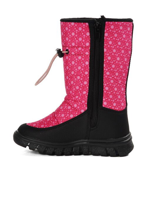 Fuchsia Water Repellent Girls Snow Boots Maria P