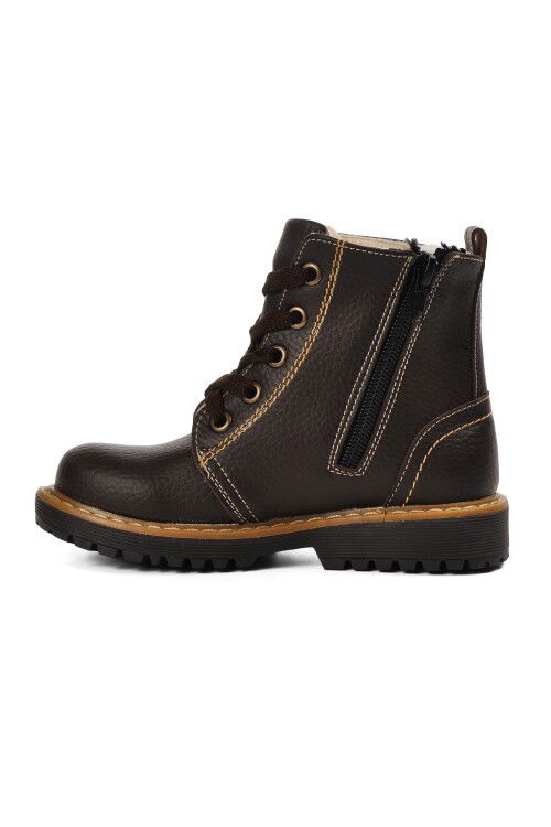 Brown Unisex Kids Boots ŞNG 2301998 P
