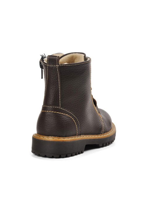 Brown Unisex Kids Boots ŞNG 2301998 P