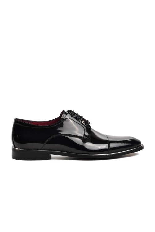 Black Patent Leather Mens Classic Shoes 0111 M