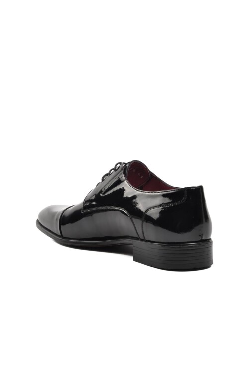 Siyah Rugan  Erkek Klasik Ayakkabı 0297 M