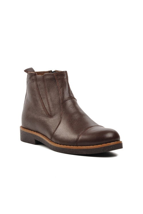 Brown Genuine Leather Mens Chelsea Boots 1311 M