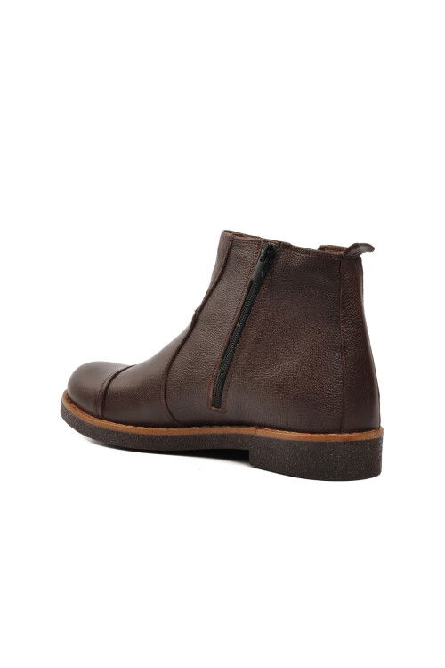 Brown Genuine Leather Mens Chelsea Boots 1311 M